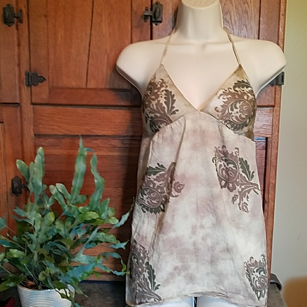 Junior's Vintage Guess jeans halter top shirt